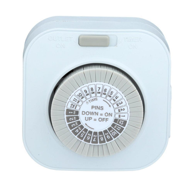 Indoor Mechanical Daily Timer 1-Outlet Polarized