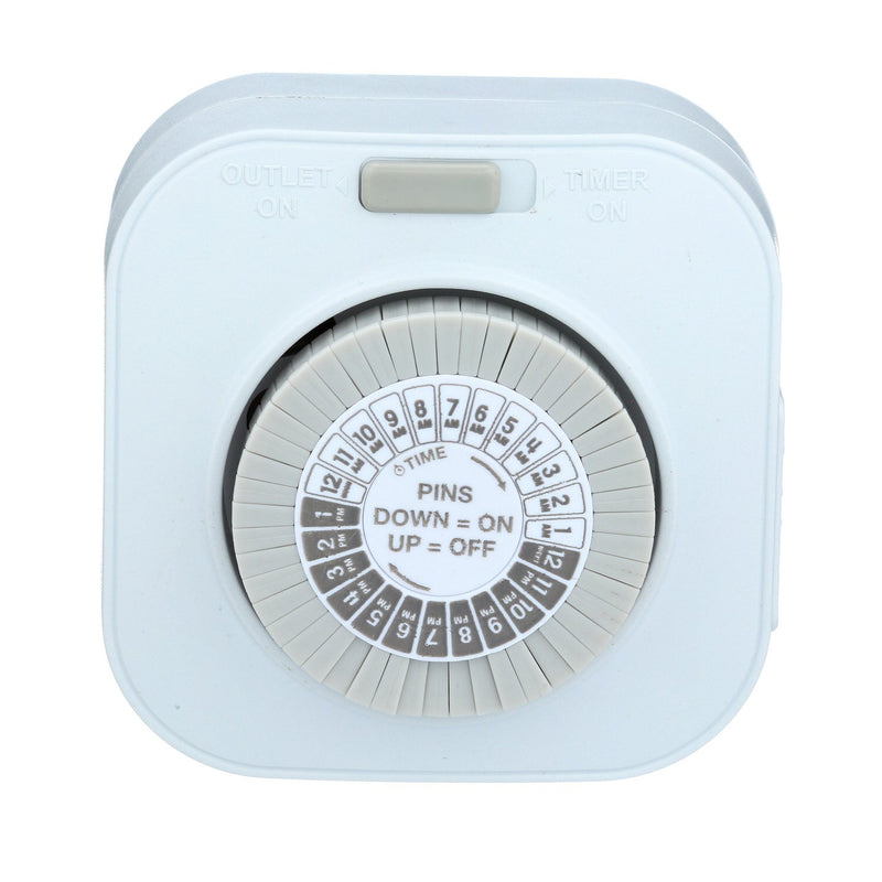 Indoor Mechanical Daily Timer 1-Outlet Polarized