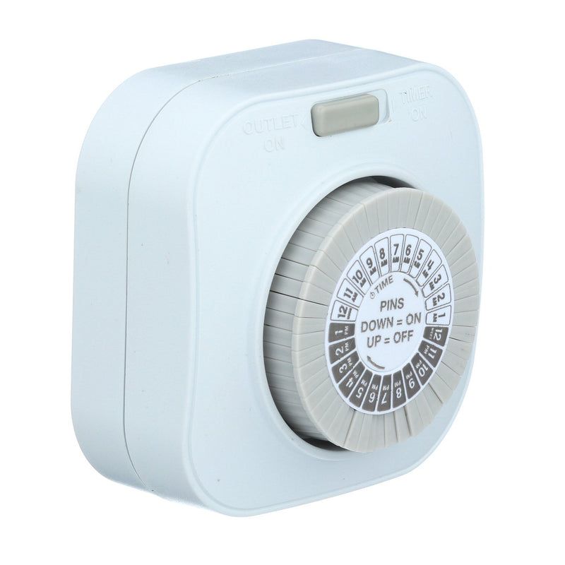 Indoor Mechanical Daily Timer 1-Outlet Polarized