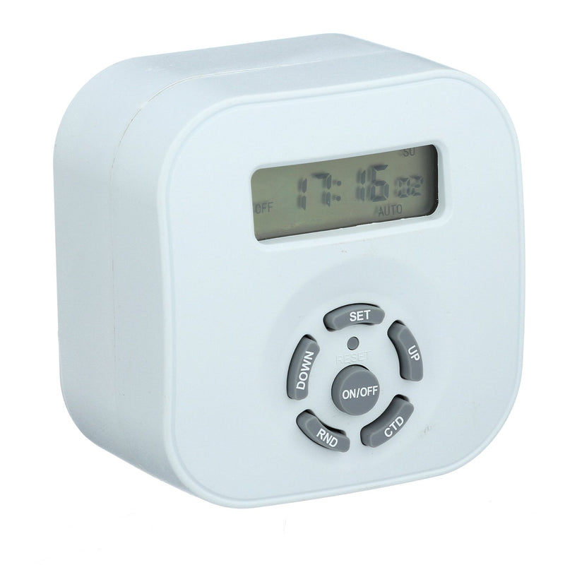 Indoor Weekly Digital Round Timer 1-Outlet Polarized